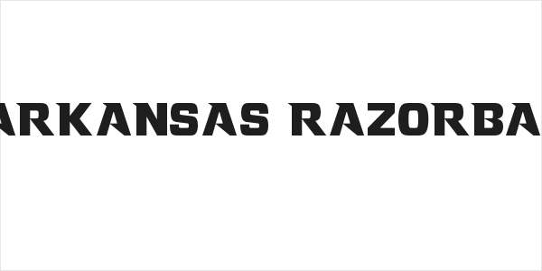 NCAA Arkansas Razorback 2014 Logo