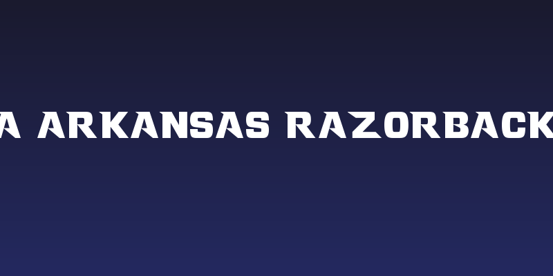 NCAA Arkansas Razorback 2014 Social Header