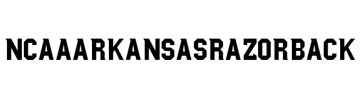 NCAA Arkansas Razorback  Descarca Fonturi Gratis