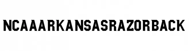 NCAA Arkansas Razorback  Скачать бесплатные шрифты
