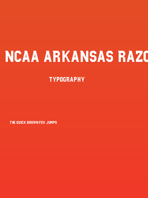 NCAA Arkansas Razorback Poster