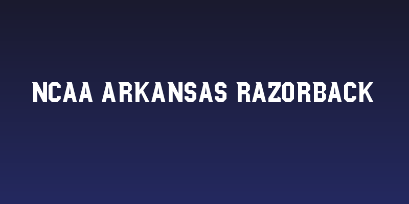 NCAA Arkansas Razorback Social Header