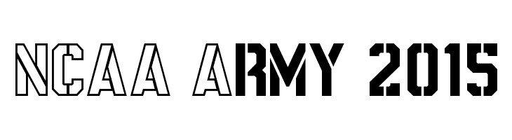 NCAA Army 2015 Font