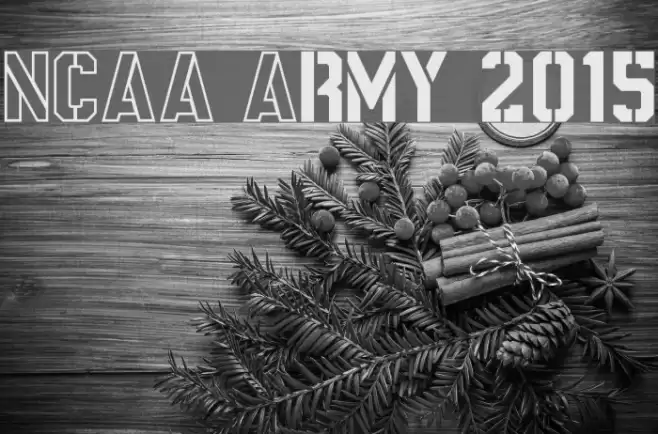 NCAA Army 2015 Font examples