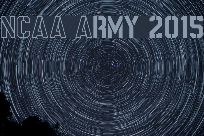 NCAA Army 2015 Font examples