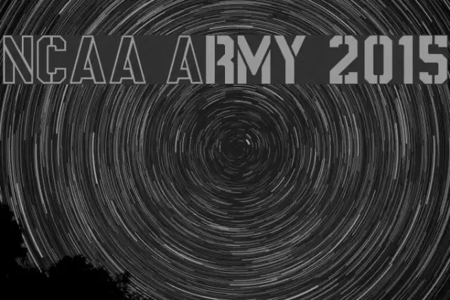 NCAA Army 2015 Font examples