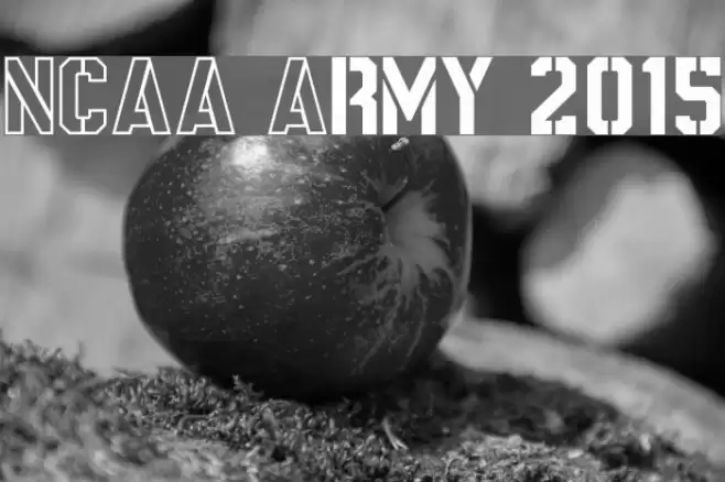 NCAA Army 2015 Font examples