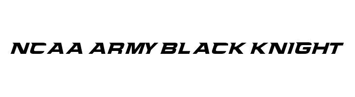 NCAA Army Black Knight  Frei Schriftart Herunterladen