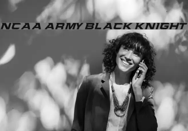 NCAA Army Black Knight Font examples