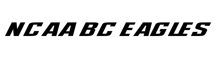 NCAA BC Eagles Font