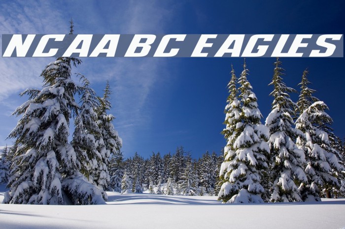 NCAA BC Eagles Font examples