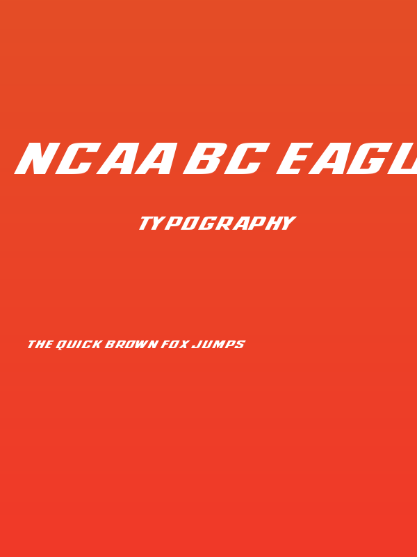 NCAA BC Eagles Poster