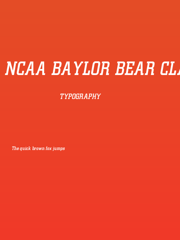NCAA Baylor Bear Claw Attack Poster