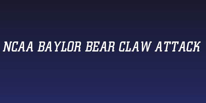 NCAA Baylor Bear Claw Attack Social Header