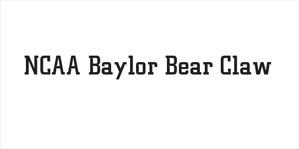NCAA Baylor Bear Claw Logo