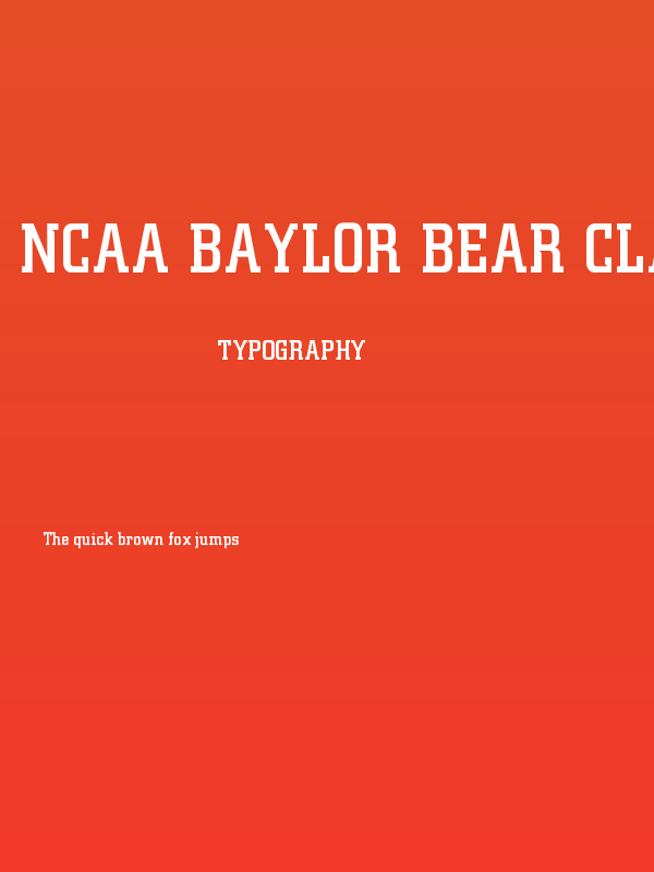 NCAA Baylor Bear Claw Poster