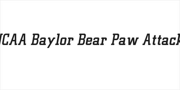 NCAA Baylor Bear Paw Attack Logo