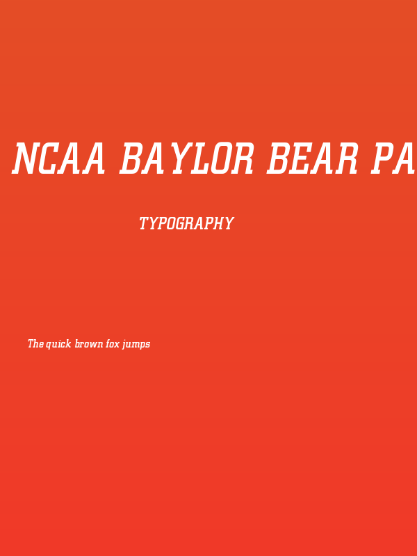 NCAA Baylor Bear Paw Attack Poster