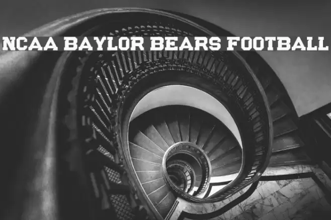 NCAA Baylor Bears Football Font examples