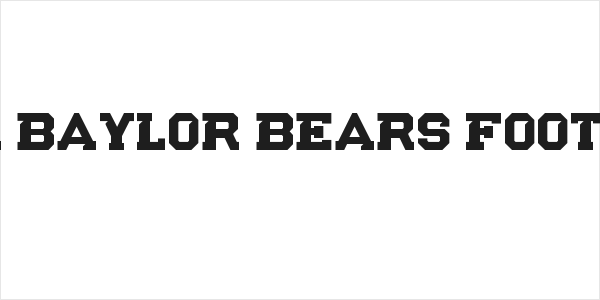 NCAA Baylor Bears Football Logo