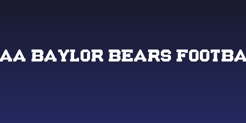 NCAA Baylor Bears Football Social Header