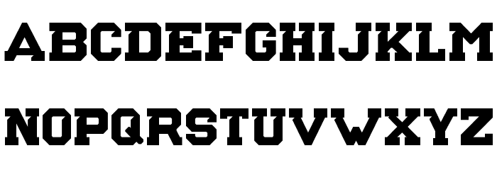 NCAA Baylor Bears Football Font LOWERCASE