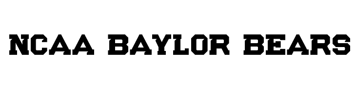 NCAA Baylor Bears Font