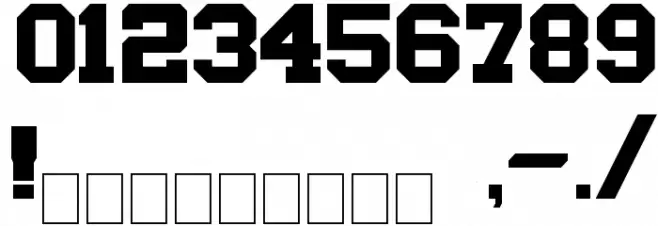 NCAA Baylor Bears Font OTHER CHARS