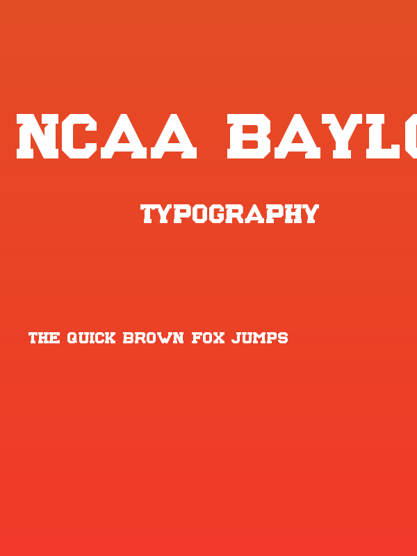 NCAA Baylor Bears Poster