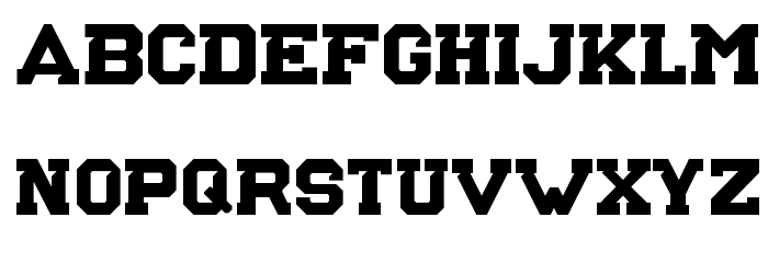 NCAA Baylor Bears Font LOWERCASE