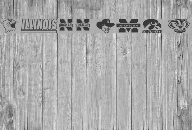 NCAA Big 10 Font examples