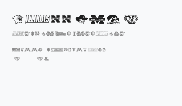 NCAA Big 10 Business Card