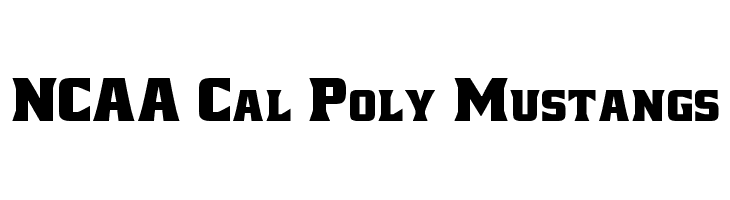 NCAA Cal Poly Mustangs لخطوط تنزيل