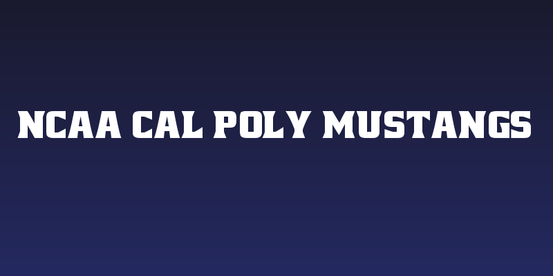 NCAA Cal Poly Mustangs Social Header