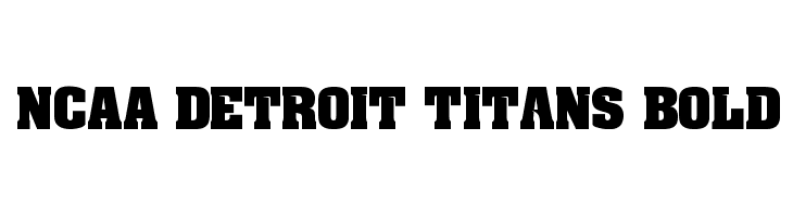 NCAA Detroit Titans Bold  フリーフォントのダウンロード