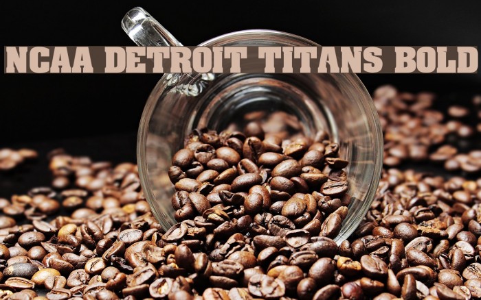 NCAA Detroit Titans Bold Font examples