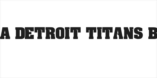 NCAA Detroit Titans Bold Logo