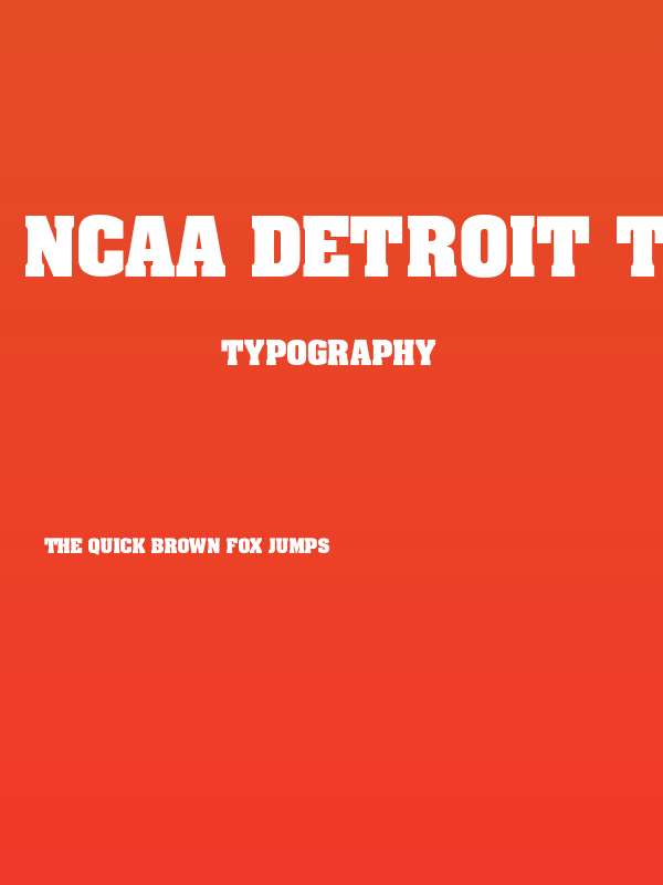 NCAA Detroit Titans Bold Poster
