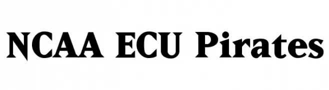NCAA ECU Pirates  Frei Schriftart Herunterladen