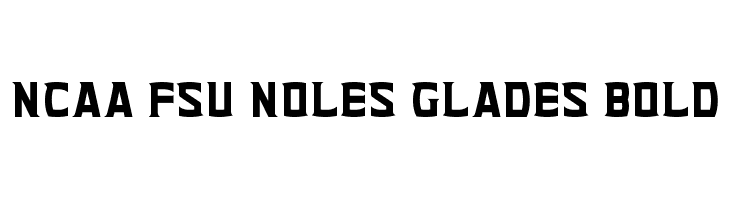 NCAA FSU Noles Glades Bold Font