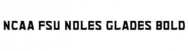 NCAA FSU Noles Glades Bold  font caratteri gratis