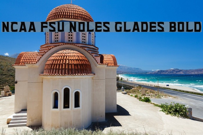 NCAA FSU Noles Glades Bold Font examples