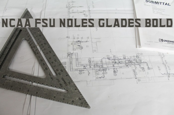 NCAA FSU Noles Glades Bold Font examples