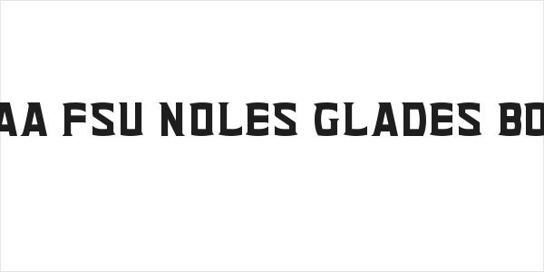 NCAA FSU Noles Glades Bold Logo