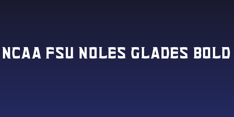 NCAA FSU Noles Glades Bold Social Header