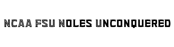 NCAA FSU Noles Unconquered Font - FFonts.net