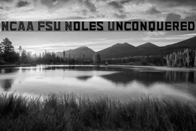 NCAA FSU Noles Unconquered Font examples