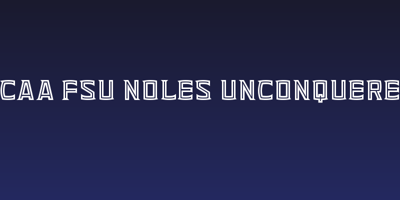 NCAA FSU Noles Unconquered Social Header