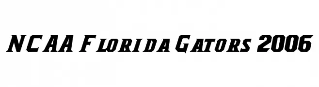 NCAA Florida Gators 2006  नि: शुल्क फ़ॉन्ट्स डाउनलोड