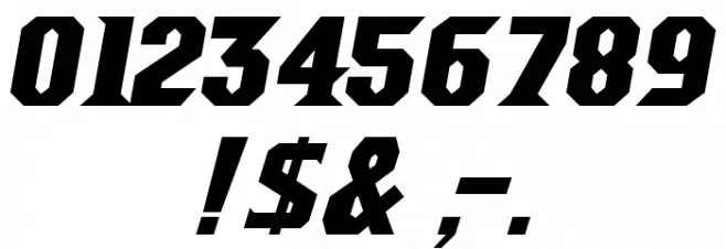NCAA Florida Gators 2006 Font OTHER CHARS